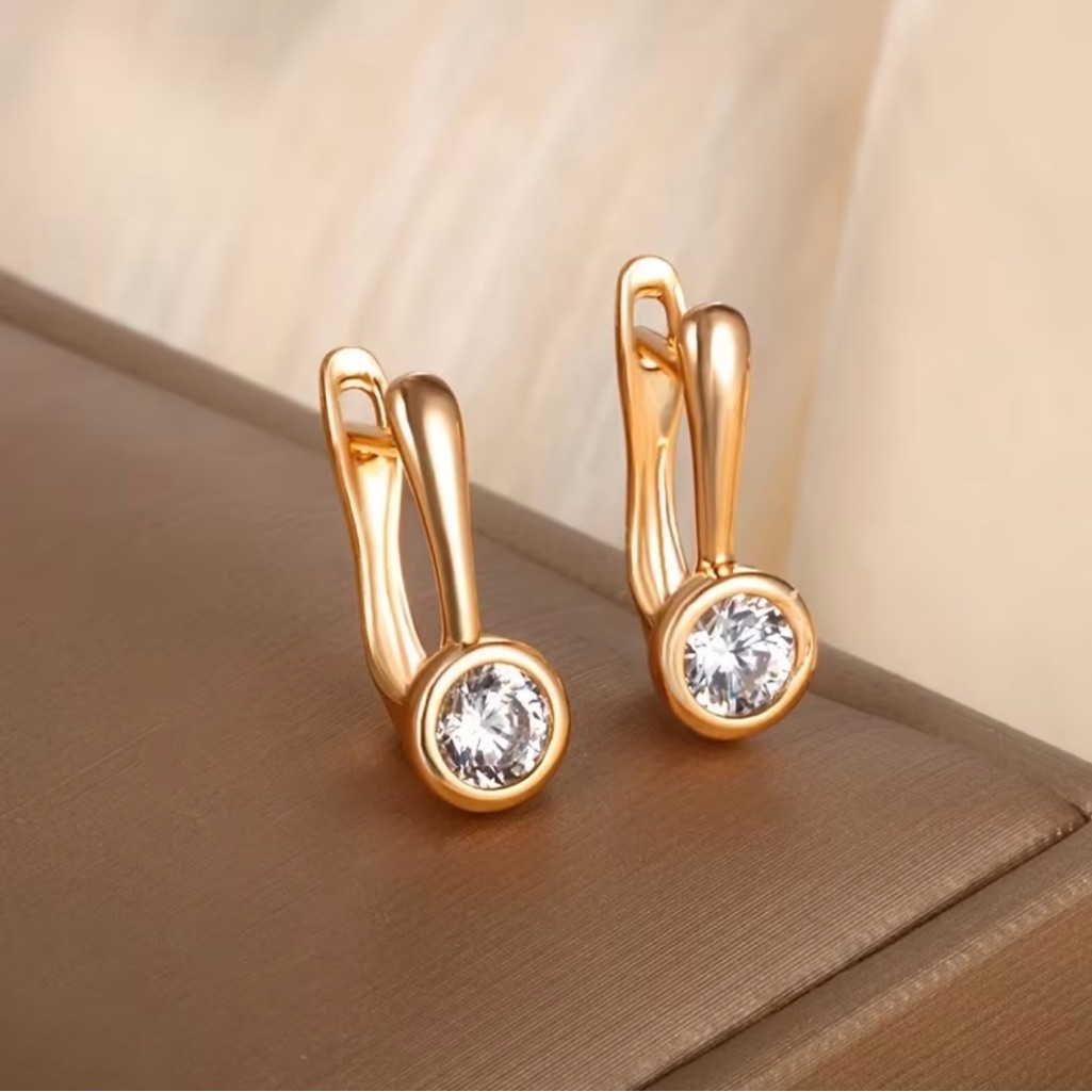 Cubic Zirconia Drop Earrings 16$